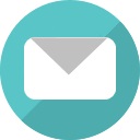 Blue mail icon